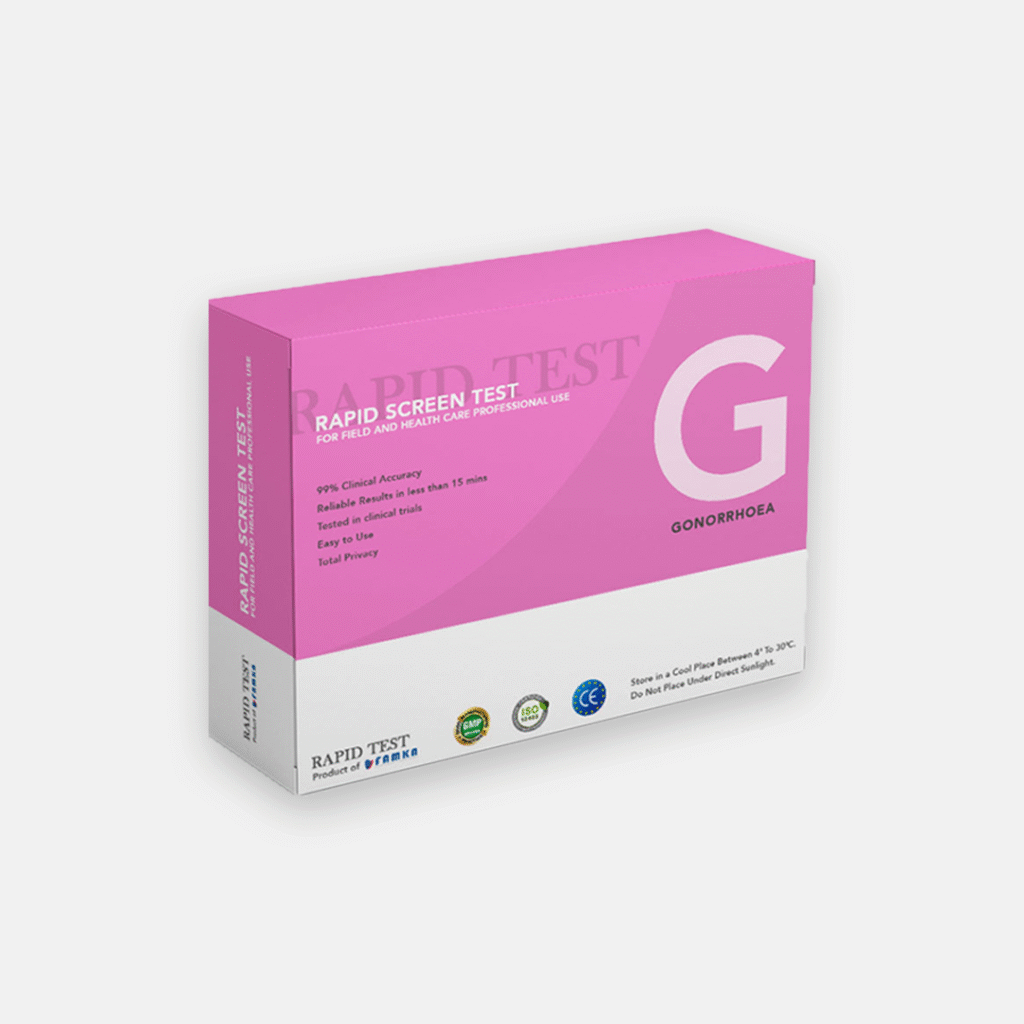 At-home Gonorrhea rapid test with accurate detection and 10-minute results. Private STI testing for peace of mind.
