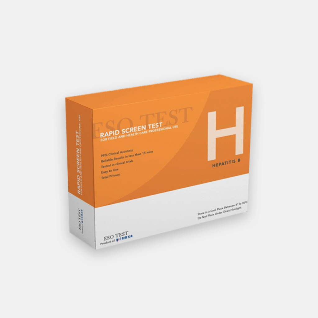 HBV rapid test for at-home screening. Fast detection of Hepatitis B surface antigen. Easy finger-prick test with clear results.