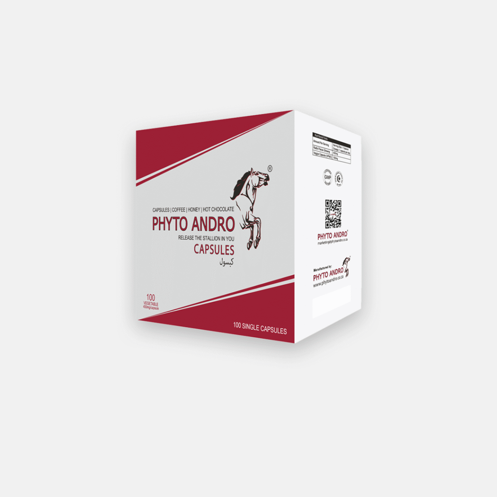 Enhance your sexual health naturally with Phyto Andro – 100 vegetable capsules of pure ginseng. Supports erections & immune function.