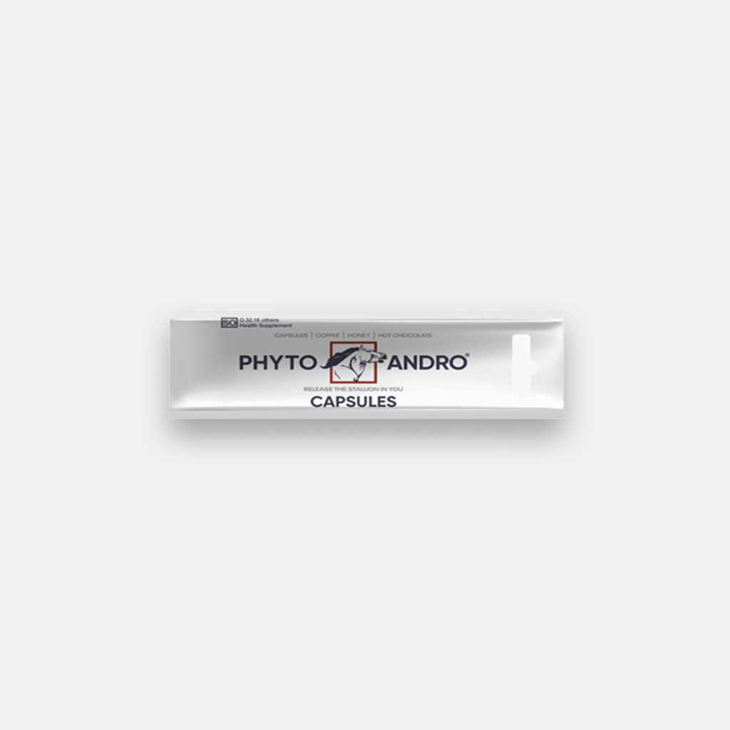Boost male vitality naturally with Phyto Andro – 5 veggie capsules of Tongkat Ali and Ginseng. Supports libido and overall sexual health.