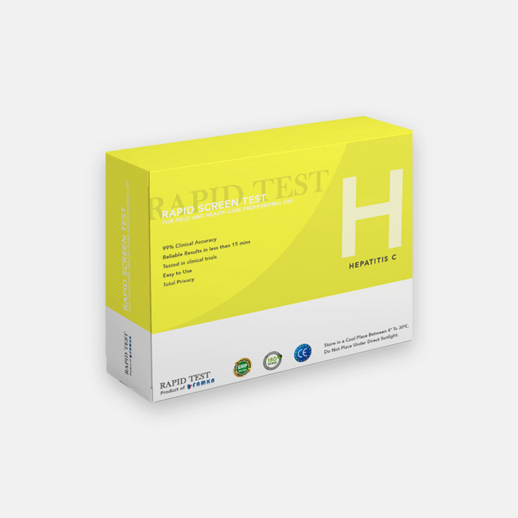 Quick and private Hepatitis C (HCV) rapid test. Finger-prick home screening with fast results. Simple and reliable.