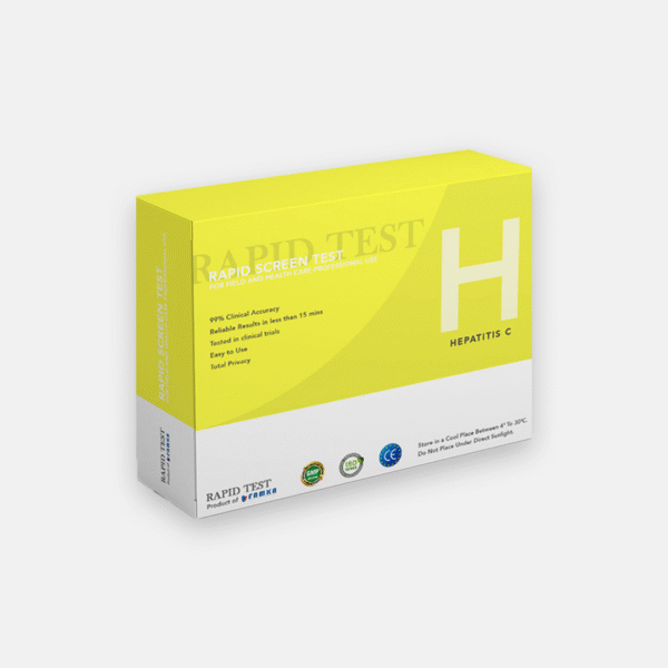 Quick and private Hepatitis C (HCV) rapid test. Finger-prick home screening with fast results. Simple and reliable.